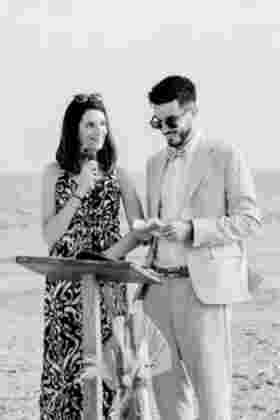 cérémonie laique mariage plage poisson rouge